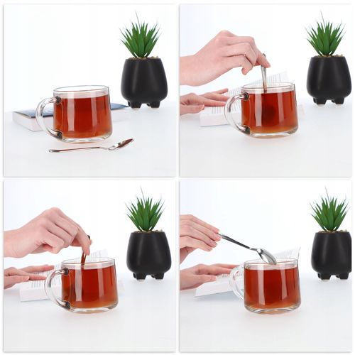 KOMPLET 3 ŁYŻECZEK DO HERBATY KAWY STAL ŁYŻECZKA na Arena.pl