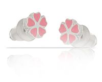 kolczyki różowe kwiatuszki (p15/kds/10/2ag)