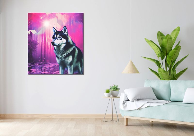 Obraz 90x100cm Wilczy Duch zdjęcie 2