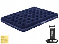 Materac Dmuchany Dwuosobowy Welurowy Łóżko Bestway z Pompką MODEL 2024