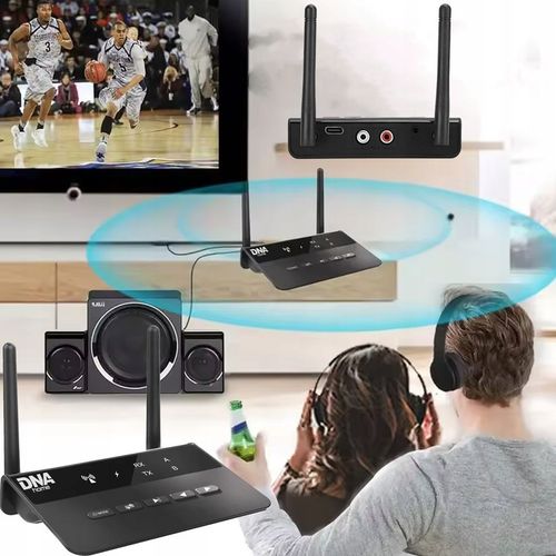 NADAJNIK ODBIORNIK Bluetooth do TV wieży hi-fi słuchawek APT-X do 80 m na Arena.pl