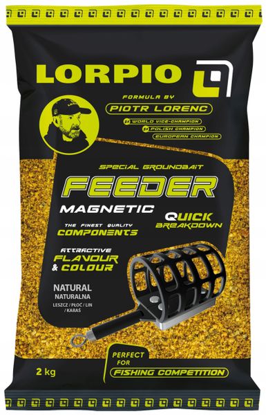 Zanęta Lorpio Magnetic Feeder Natural 2000g zdjęcie 1