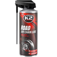 K2 SUCHY SMAR DO ŁAŃCUCHÓW 400ML DO SMAROWANIA ŁAŃCUCHA ROWEROWEG MOTOCYKL