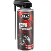 K2 SUCHY SMAR DO ŁAŃCUCHÓW 400ML DO SMAROWANIA ŁAŃCUCHA ROWEROWEG MOTOCYKL