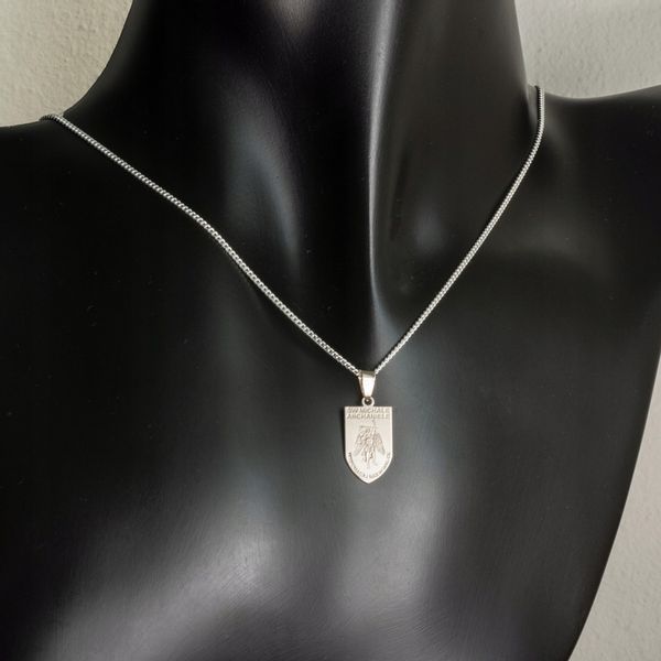 SREBRNY MEDALIK MICHAŁ ARCHANIOŁ zdjęcie 3