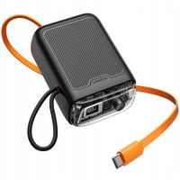 innostyle mini powerbank 10000mah 2x usb-c typ c 33w rozwijany kabel