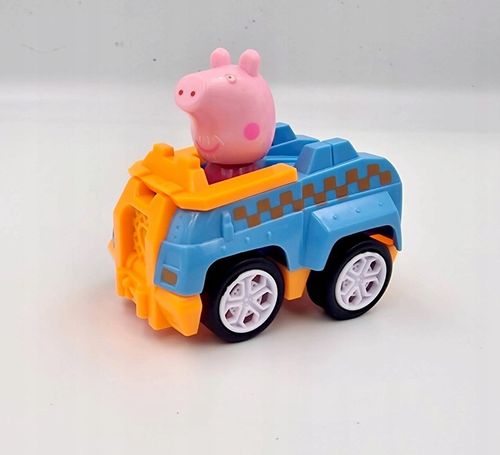 ZESTAW POJAZDÓW ŚWINKA PEPPA FIGURKI + SAMOCHODY 6 SZTUK RUCHOME AUTKA na Arena.pl
