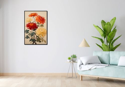 Plakat 61x90,5cm Tańczące Chryzantemy na Arena.pl