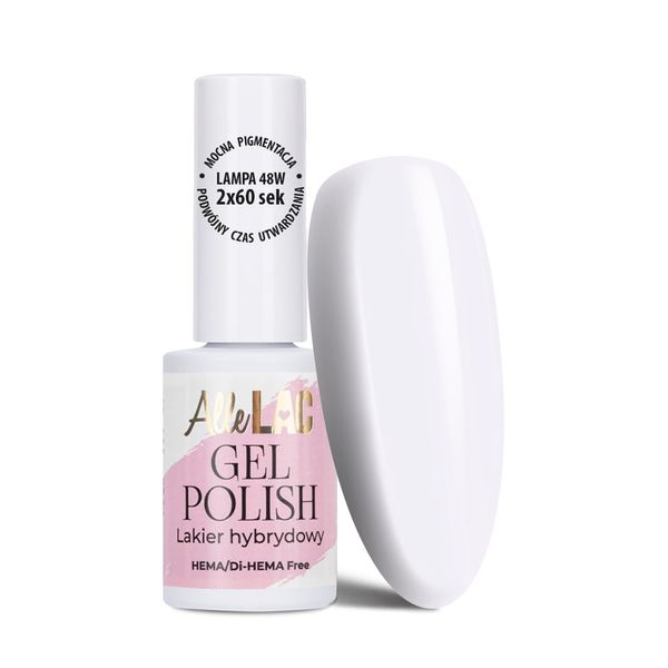 Lakier hybrydowy LED/UV Gel Polish AlleLac Extra White 6g zdjęcie 1