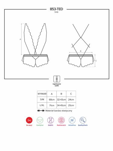Bielizna-853-Ted-1 Body  S/M na Arena.pl