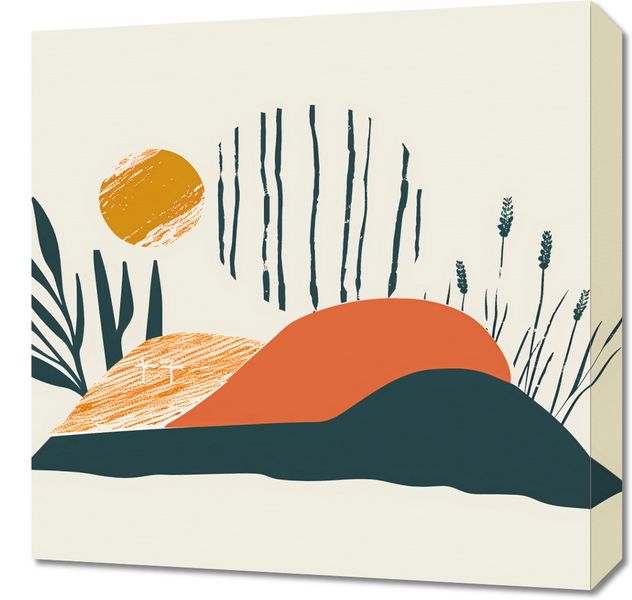 Obraz 50x50cm Wieczór na Łące zdjęcie 1