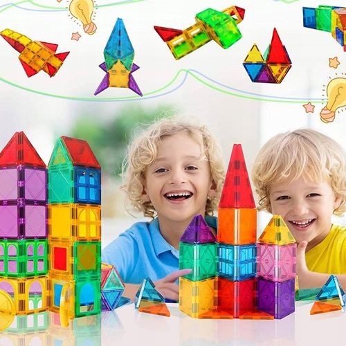 KLOCKI MAGNETYCZNE KONSTRUKCYJNE 3D DUŻE 45 elem. na Arena.pl