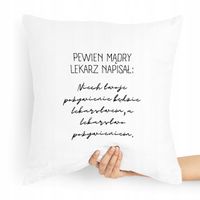 Poduszka Prezent Dla Doktora Pewien Mądry Lekarz Z Nadrukiem Ze Zdjęciem