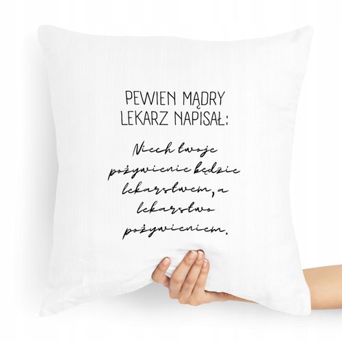 Poduszka Prezent Dla Doktora Pewien Mądry Lekarz Z Nadrukiem Ze Zdjęciem na Arena.pl