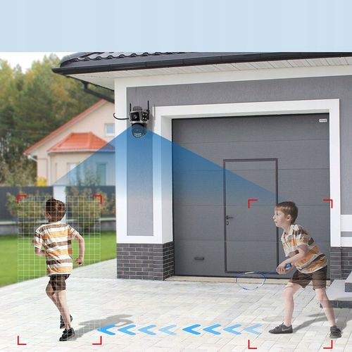 PODWÓJNA KAMERA 2X5MP 5GHz ZOOM ZEWNĘTRZNA OBROTOWA IP WIFI ALARM DETEKCJA na Arena.pl