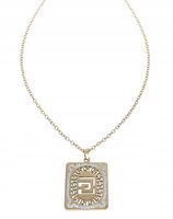 @1365c Złoty łańcuszek 42+5 naszyjnik stal chirurgiczna celebrytka