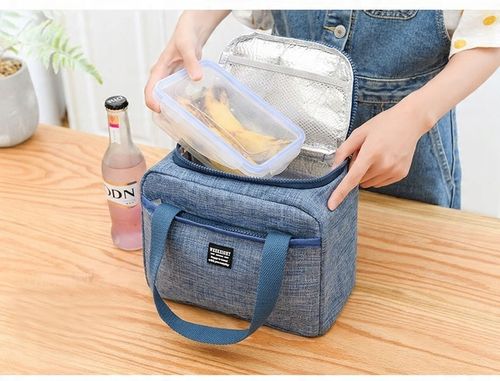 TORBA TERMICZNA ŚNIADANIOWA LUNCH BOX IZOLACYJNA niebieska na Arena.pl