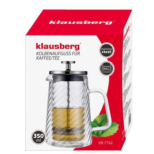 zaparzacz tłokowy do kawy/herbaty termiczny 350ml klausberg kb-7762 na Arena.pl
