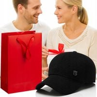 CZAPKA Z DASZKIEM ZIMOWA CIEPŁA OCIEPLANA CZARNA MĘSKA NAUSZNIKAMI PILOTKA