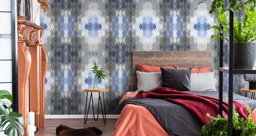 Tapeta GEOMETRYCZNA - Wzór Argyle na Arena.pl