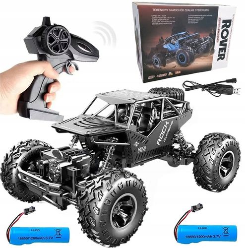 Samochód Zdalnie Sterowany Terenowy Duży 4x4 Akumulator X 2 2400 mAh na Arena.pl
