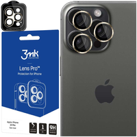 Apple iPhone 15 Pro Max - 3mk Lens Protection Pro Dark Gold