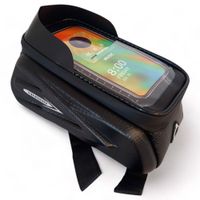 wodoodporna torba na rower na telefon 7.2 czarna