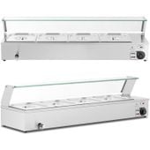 bemar podgrzewacz do potraw bufet grzewczy z osłoną 4 x gn 1/2 2000 w
