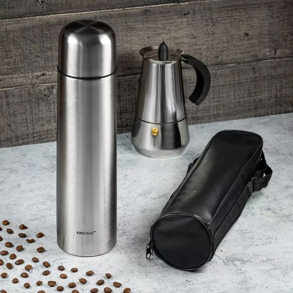 TERMOS STALOWY 500 ml CLICK-CLACK KINGHOFF KH-4052 zdjęcie 2