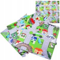 Piankowa mata ULICA uliczki puzzle EVA 120x120cm ZA2510