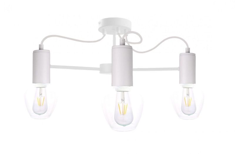 Lampa sufitowa 3xE27 MAYA WHITE zdjęcie 1