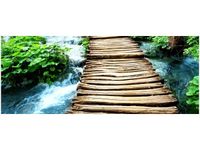 100X40CM MOSTEK STRUMYKIEM OBRAZ DREWNO