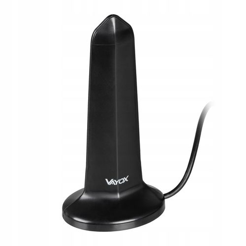 ANTENA POKOJOWA DVB-T2 DO TV NAZIEMNEJ DOOKÓLNA AKTYWNA MAGNES USB 4K VAYOX na Arena.pl