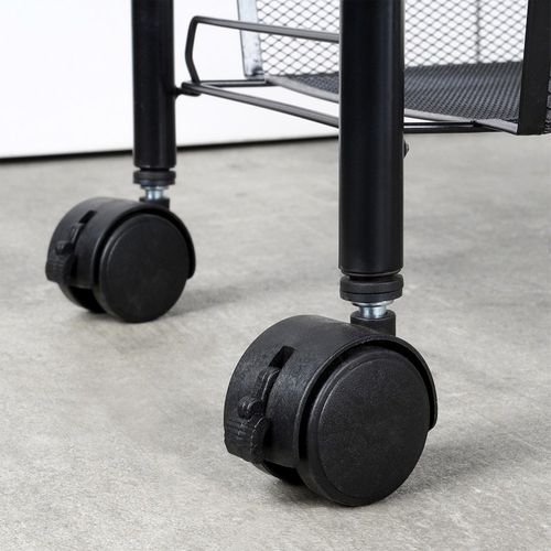 Wózek na Kółkach Mobilny Regał Kuchenny Łazienkowy 3 Poziomowy Szafka Półka na Arena.pl