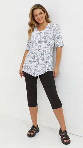 Tunika Bluzka Damska Duże Rozmiary Plus Size Krótki Rękaw Polski Producent na Arena.pl