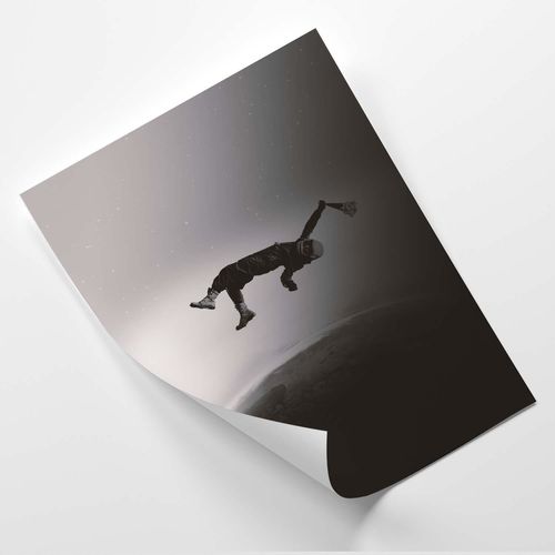 Plakat, Abstrakcyjny astronauta 50x70 na Arena.pl