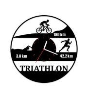Zegar ścienny z płyty winylowej Triathlon IM 64.8