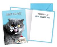 karnet  Urodziny (tort, kot) PP-2272