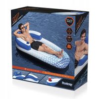 2 x MATERAC DO PŁYWNAIA DMUCHANY FOTEL INDIGOWAVE 165 cm BESTWAY 43533
