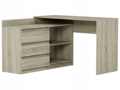 Biurko narożne i komoda zestaw 120x50 sonoma N-15 na Arena.pl
