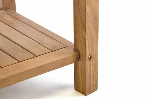 Stolik tekowy DIVERO - 50 cm D47267 na Arena.pl