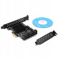 KARTA ROZSZERZENIA PCI-E NA SATA3.0 8-PORTOWEGO Dla Marvell 88SE92xx