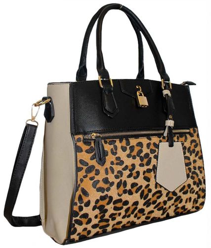 Torebka damska leopard  FB198 Niebieski na Arena.pl