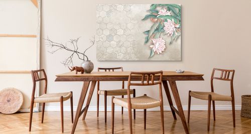 Obraz Ścienny Do Jadalni KWIATY Mozaika Marokańska Abstrakcja 30cm x 20cm na Arena.pl