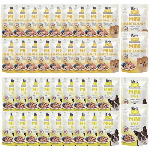 BRIT CARE MINI karma mokra dla psa mix smaków 40 x 85g na Arena.pl