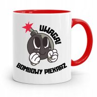 Kubek Czerwony Dla Piekarza Bombowy Piekarz Z Nadrukiem Ze Zdjęciem