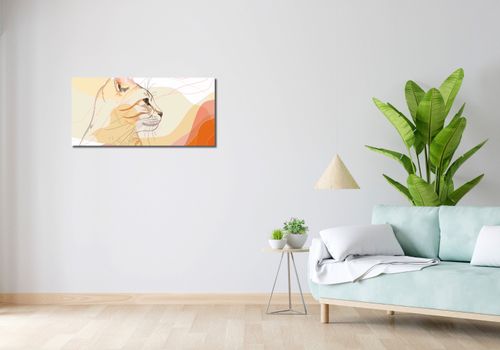 Obraz 90x40cm Delikatny Profil Kota na Arena.pl