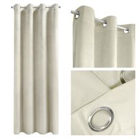Zasłona gotowa na przelotkach Eurofirany 140X250 MELANIE krem