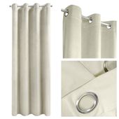 Zasłona gotowa na przelotkach Eurofirany 140X250 MELANIE krem