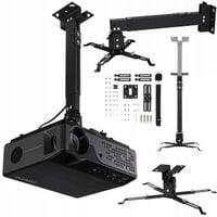 UCHWYT WIESZAK do projektora Sufitowy Ścienny CZARNY OVERMAX 2w1